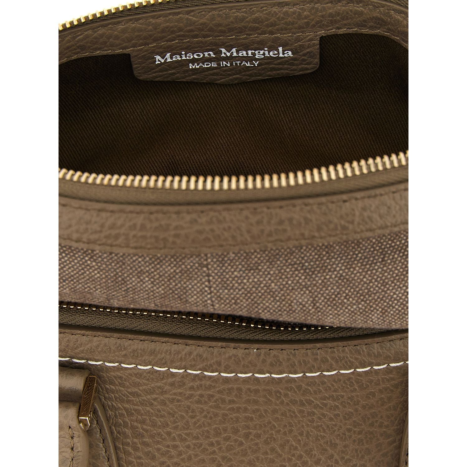 Maison Margiela Gray Calfskin Shoulder Bag