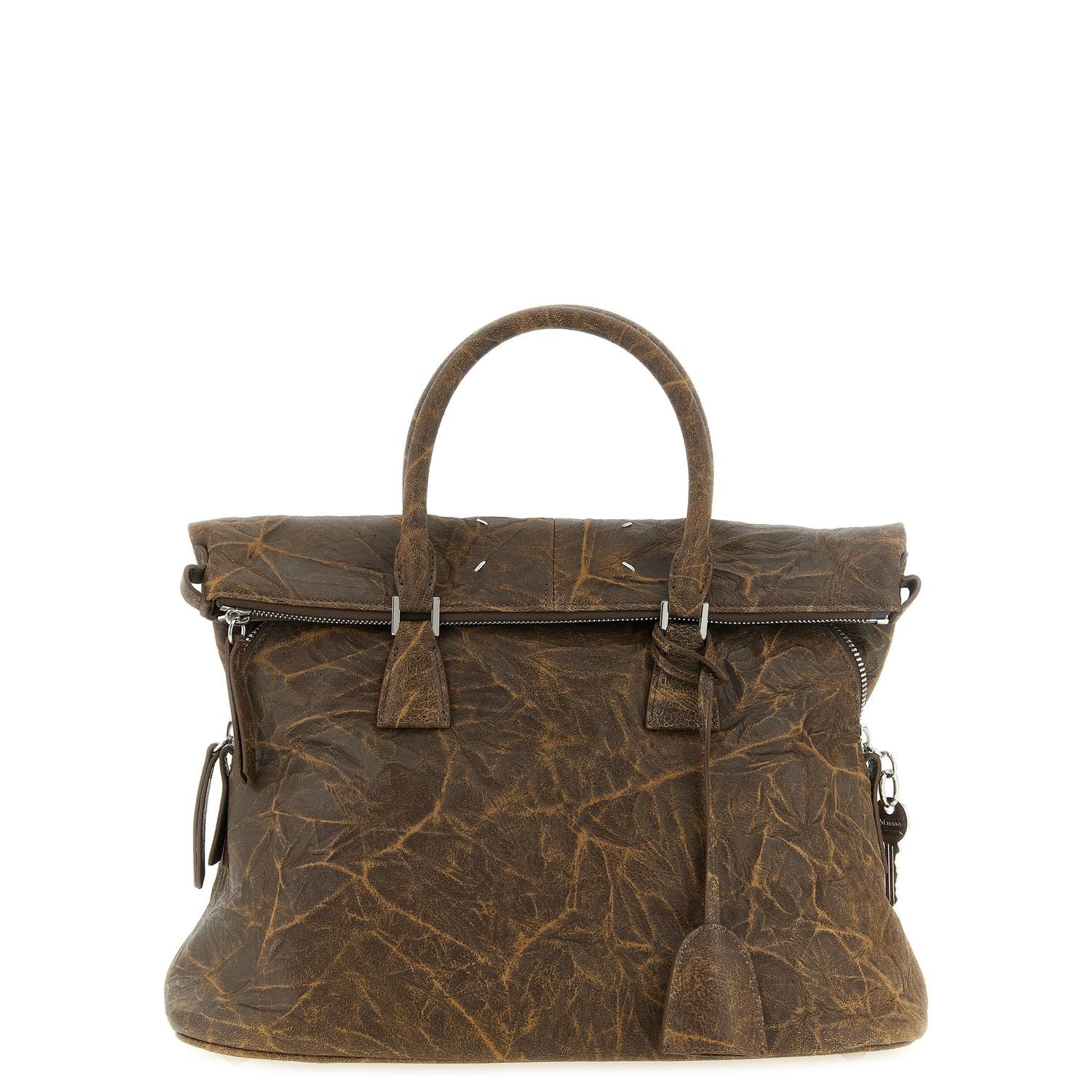 Maison Margiela Brown Goatskin Shoulder Bag