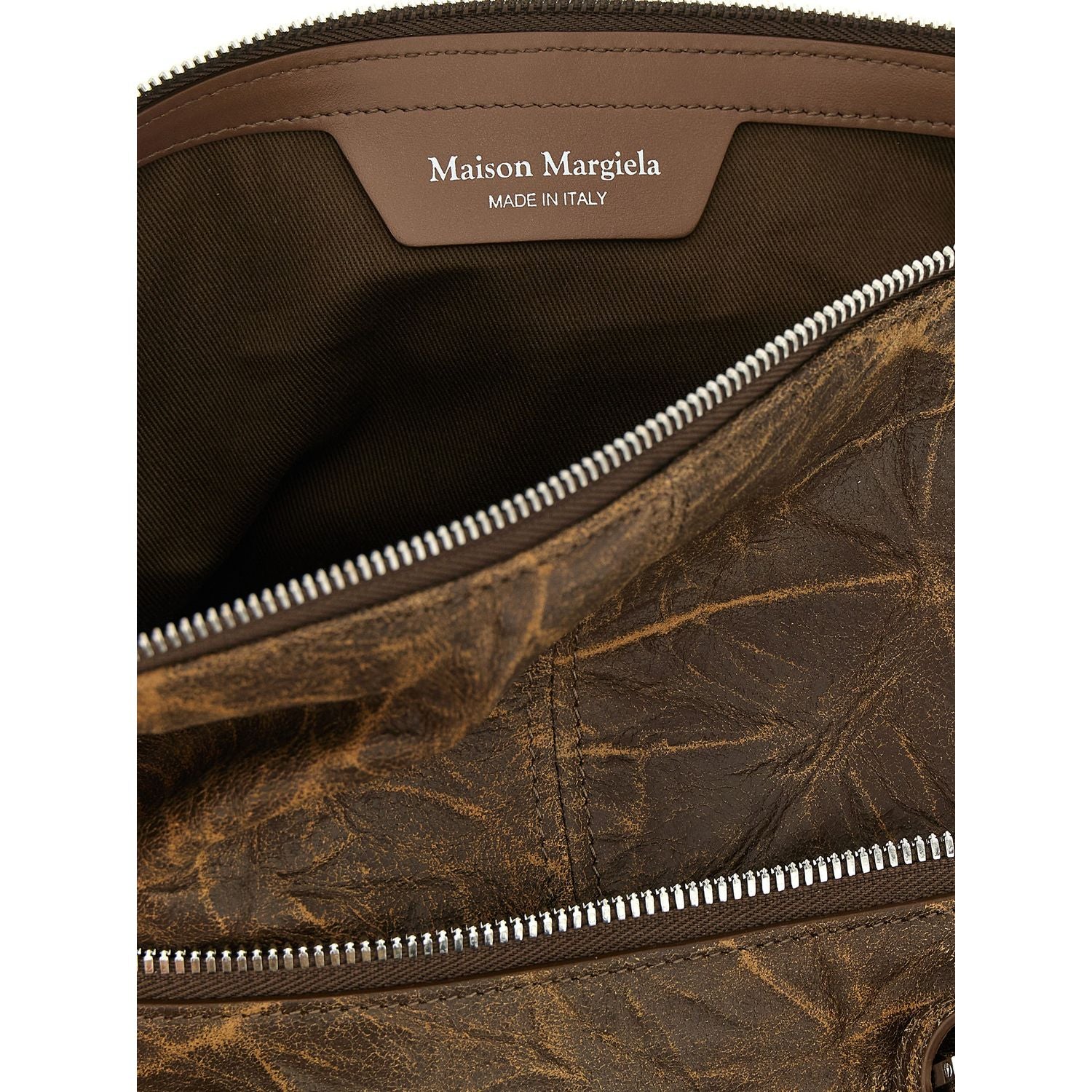 Maison Margiela Brown Goatskin Shoulder Bag