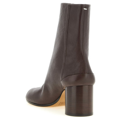 Maison Margiela Brown Lamb Leather Ankle Boots