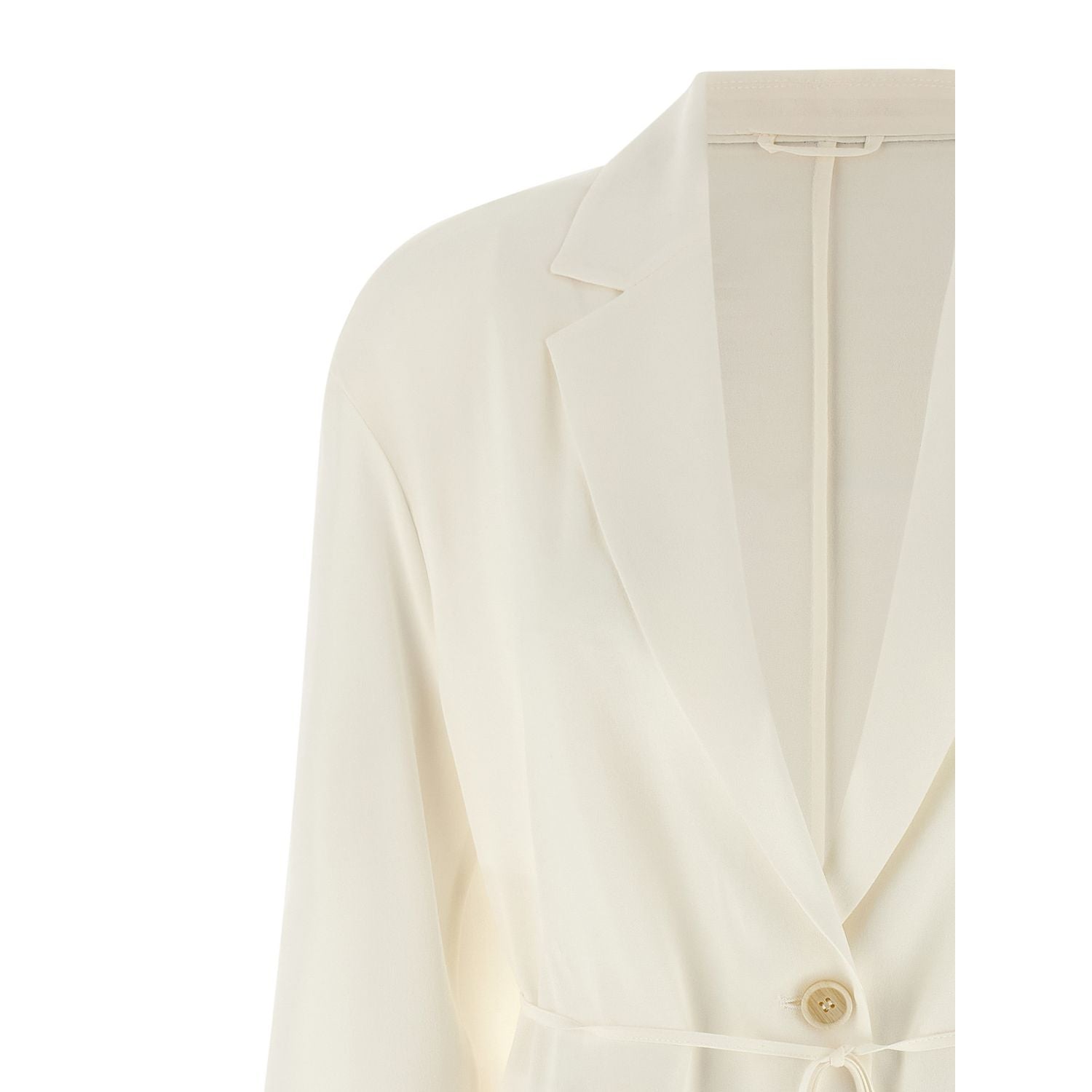 Brunello Cucinelli Beige Silk Blazer