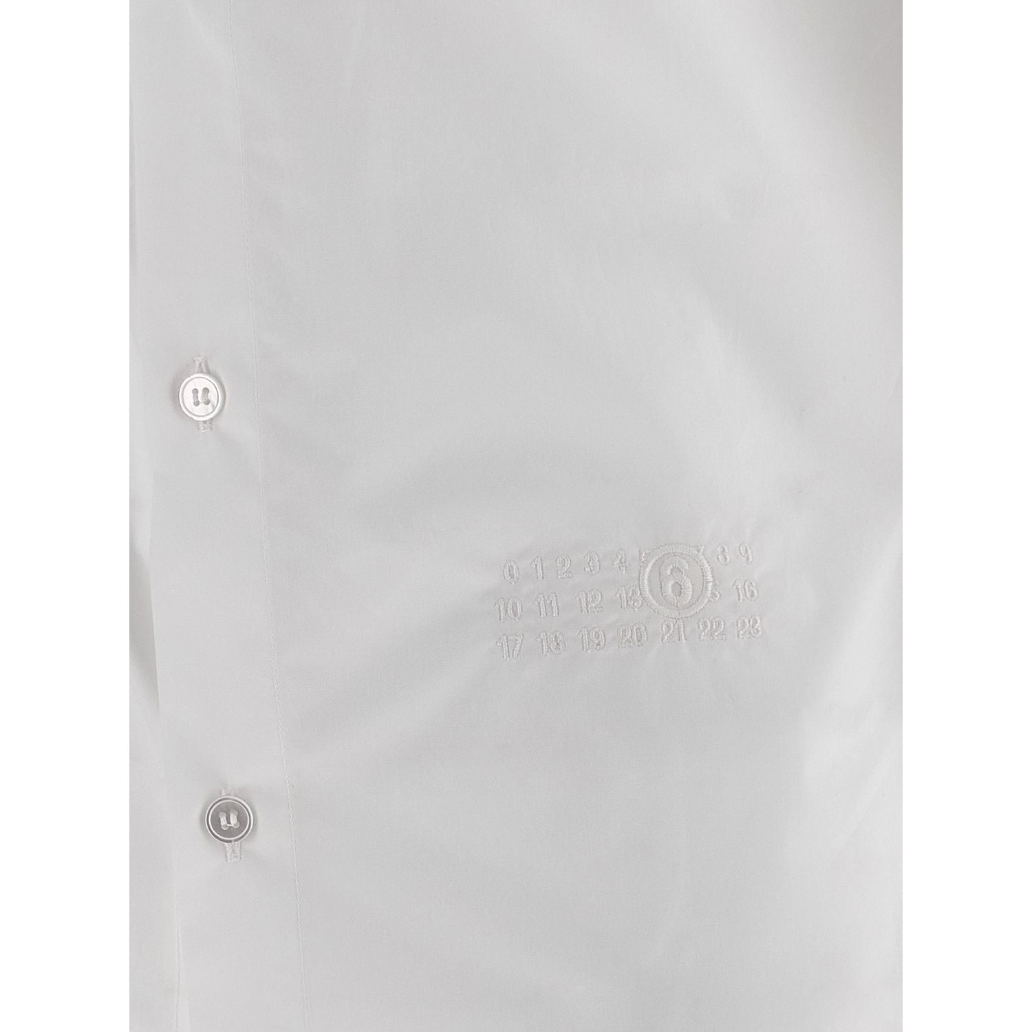 MM6 Maison Margiela White Cotton Blouse