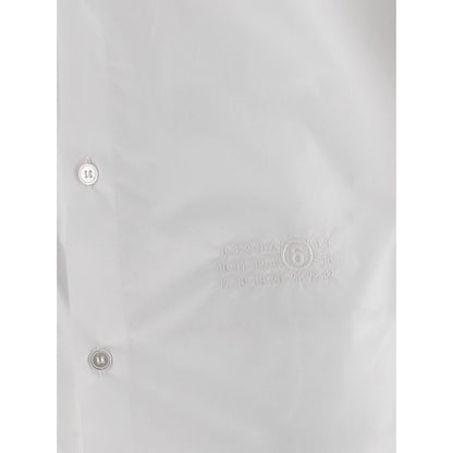 MM6 Maison Margiela White Cotton Blouse