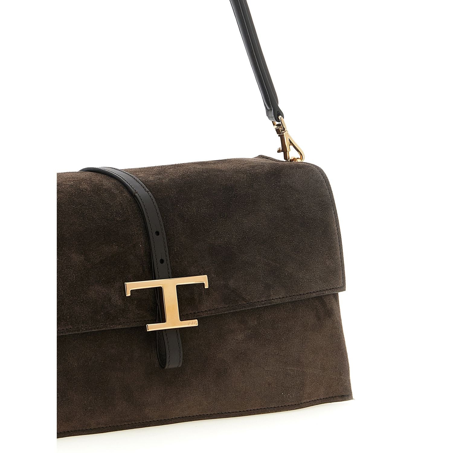 Tod's Brown Calfskin Shoulder Bag