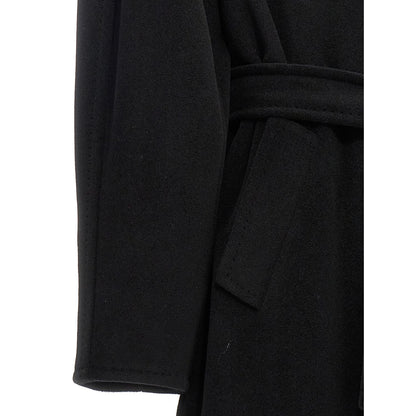 Max Mara Black Virgin Wool Coat