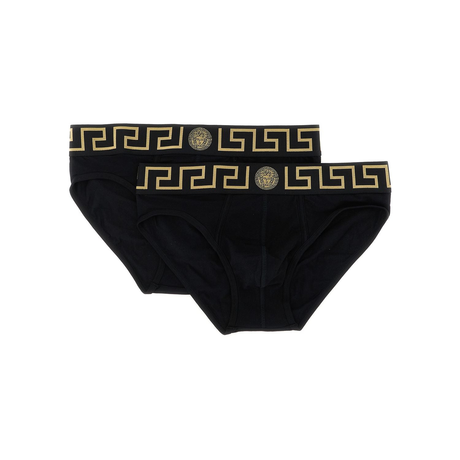 Versace Black Cotton Briefs