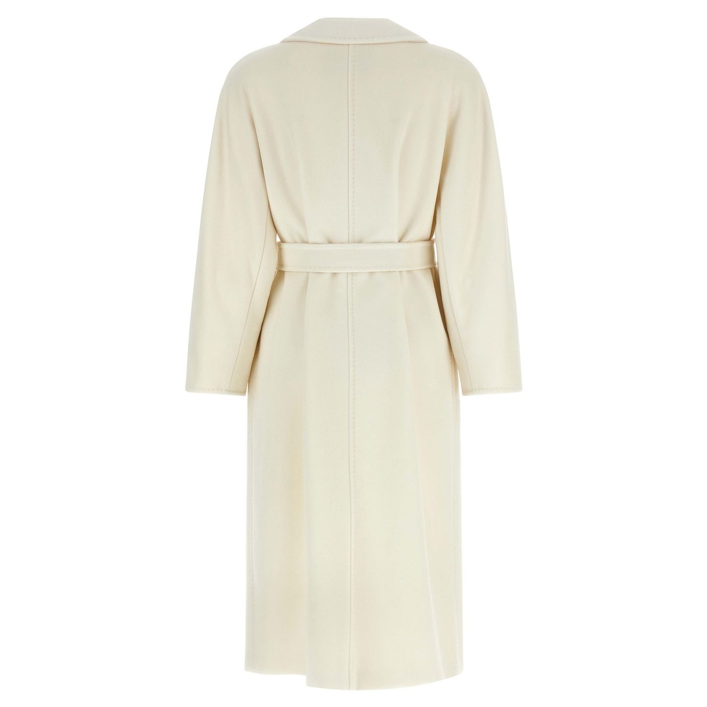 Max Mara White Virgin Wool Coat