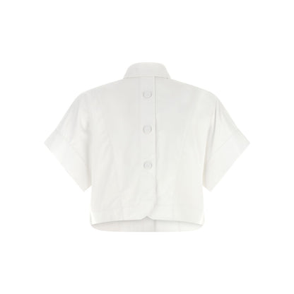 Fendi White Cotton Blouse