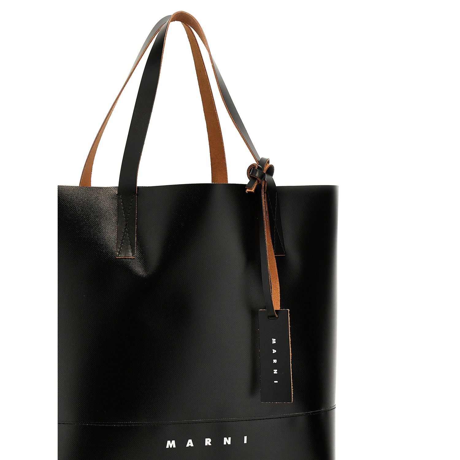 Marni Black Polyethylene Tote Bag