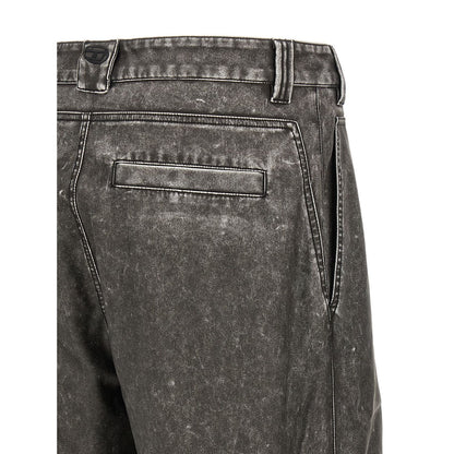 Diesel Gray Polyethylene Casual Pants