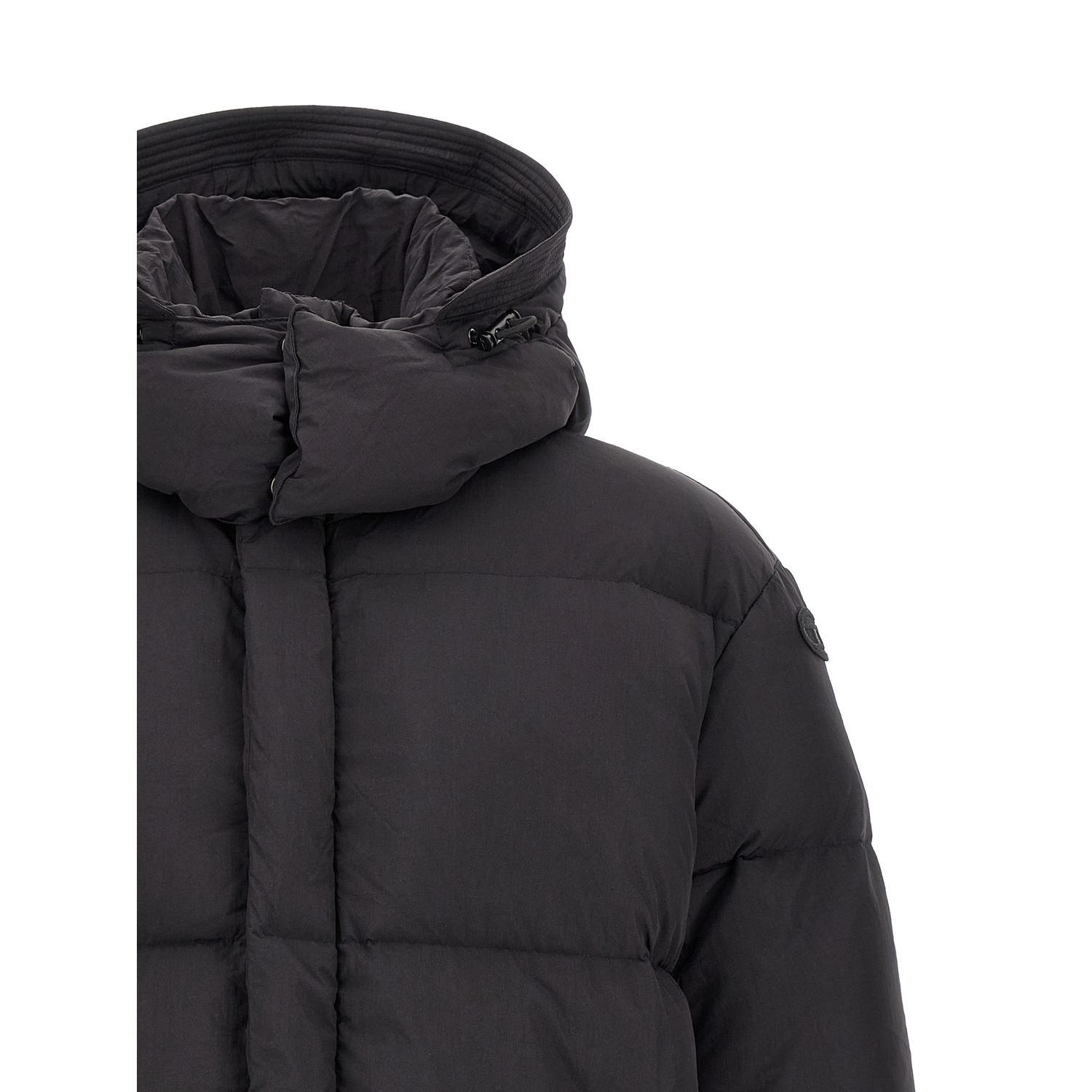 Diesel Black Polyamide Full-Length Jacket