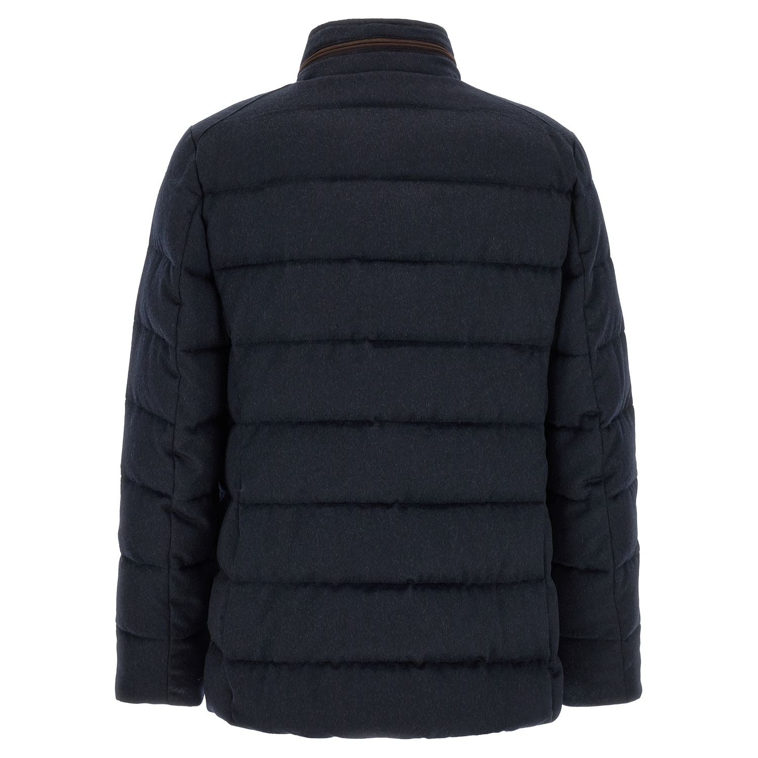 MooRER Blue Wool Full-Length Jacket
