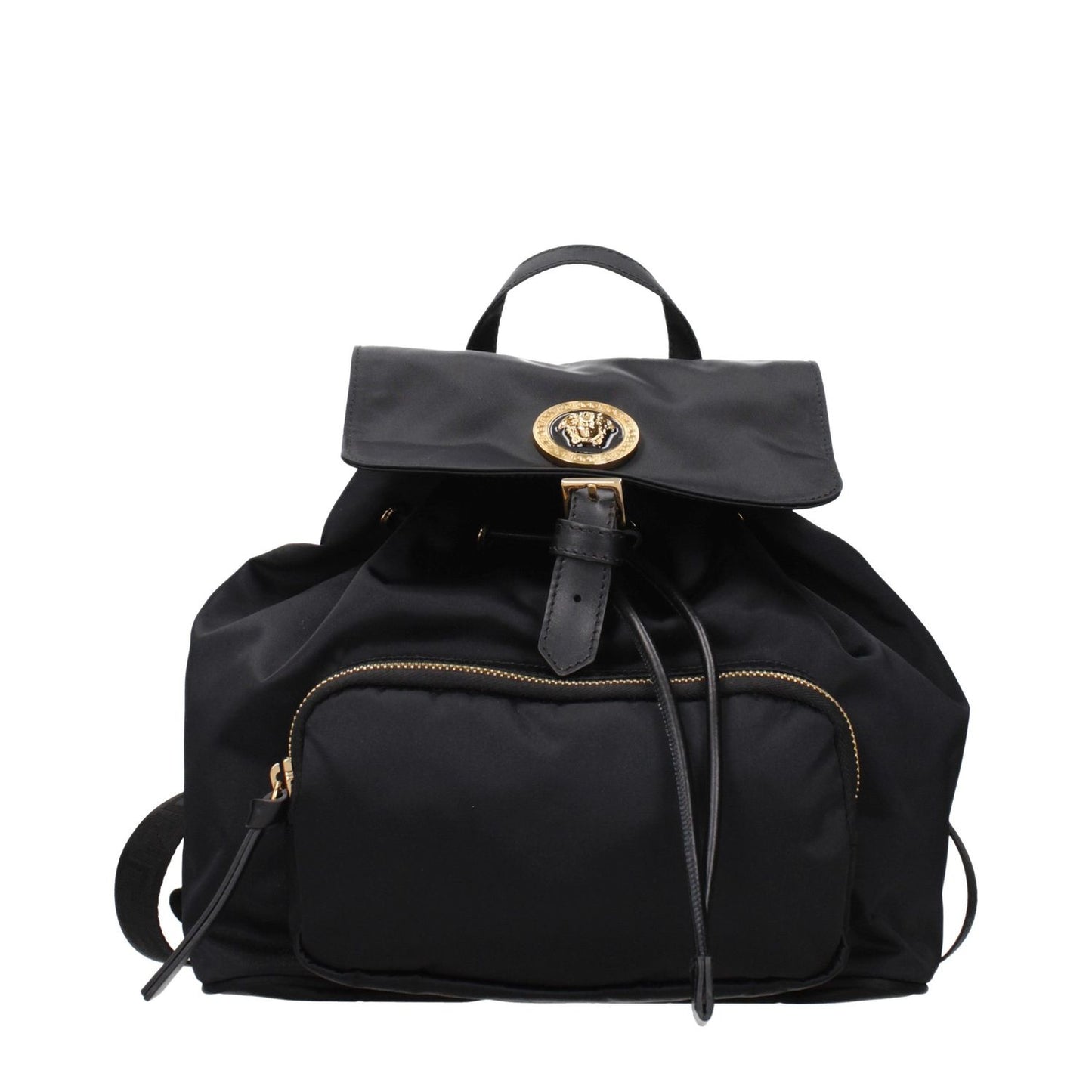 Versace Black Fabric Backpack