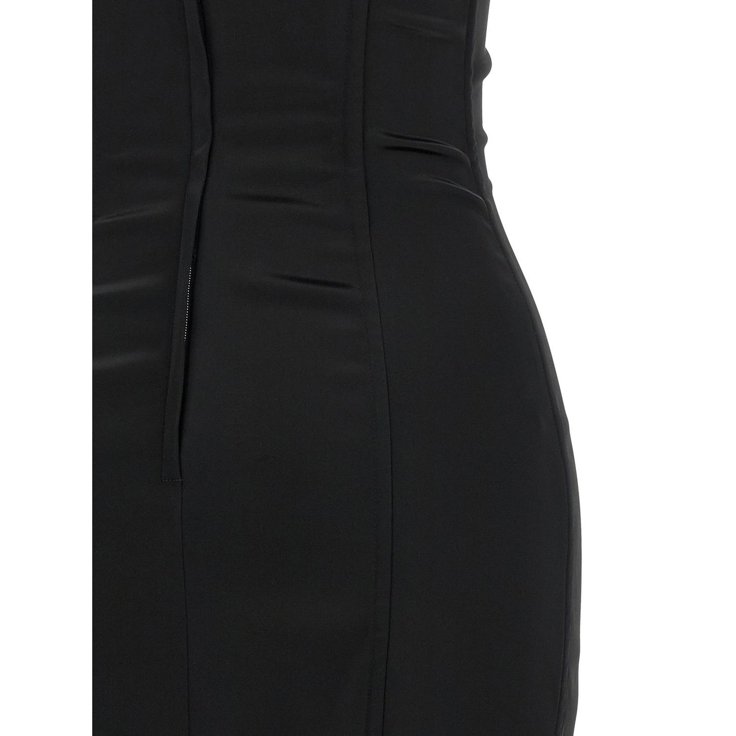 Dolce & Gabbana Black Acetate Midi Dress