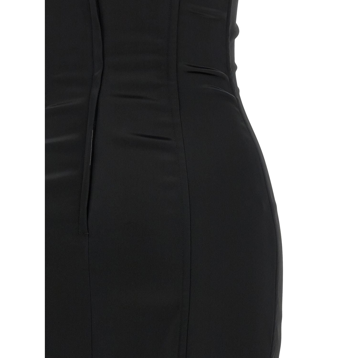 Dolce & Gabbana Black Acetate Midi Dress