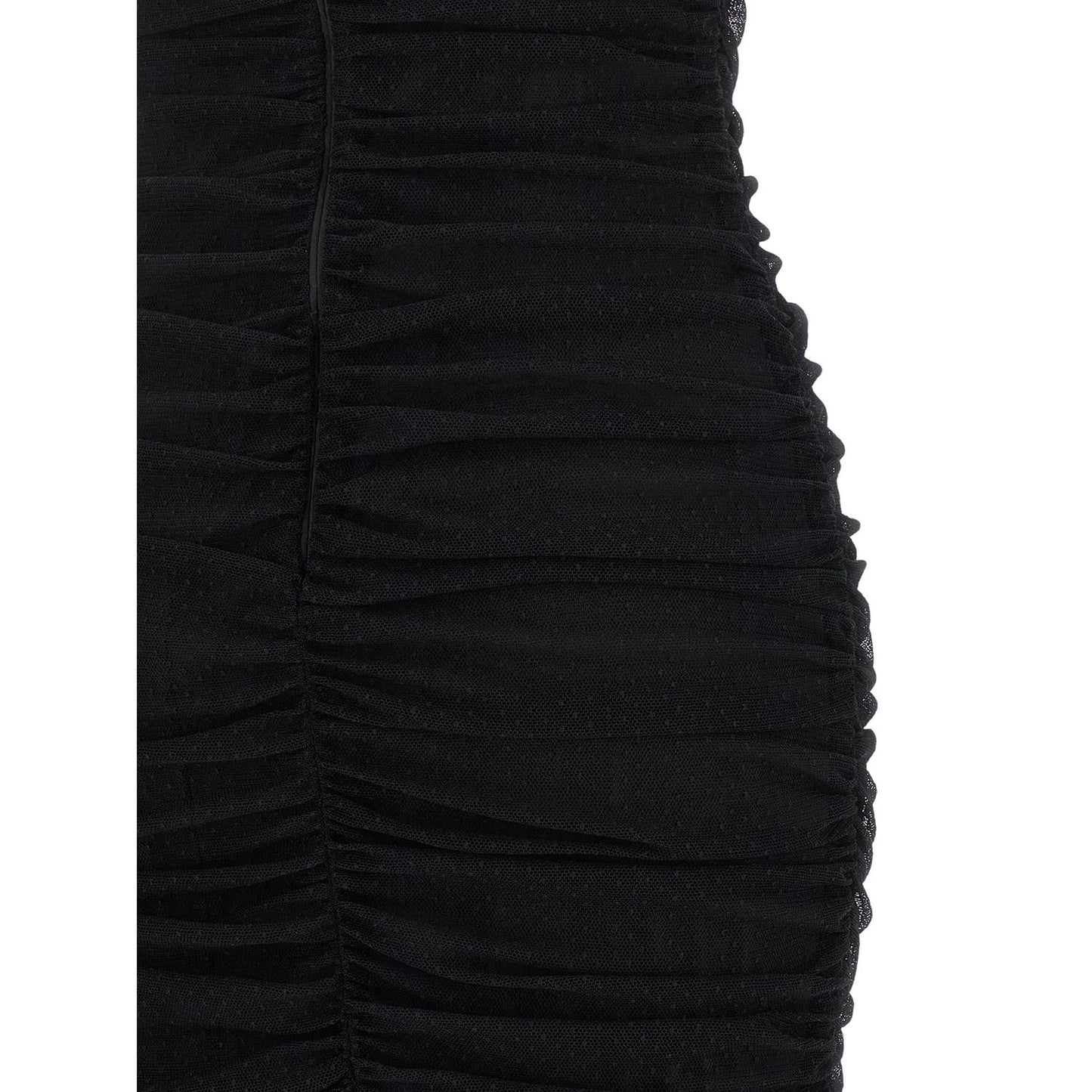 Dolce & Gabbana Black Polyamide Midi Dress
