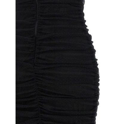 Dolce & Gabbana Black Polyamide Midi Dress