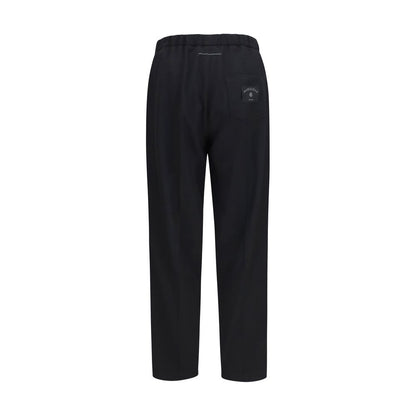 MM6 Black Polyester Casual Pants