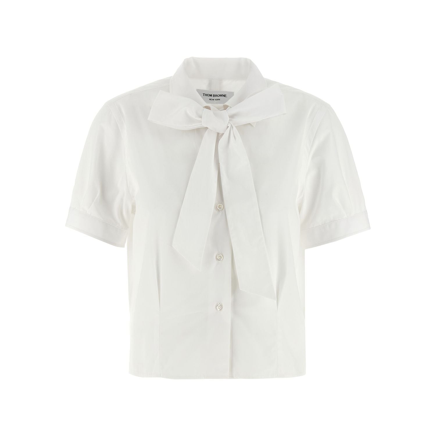 Thom Browne White Cotton Blouse