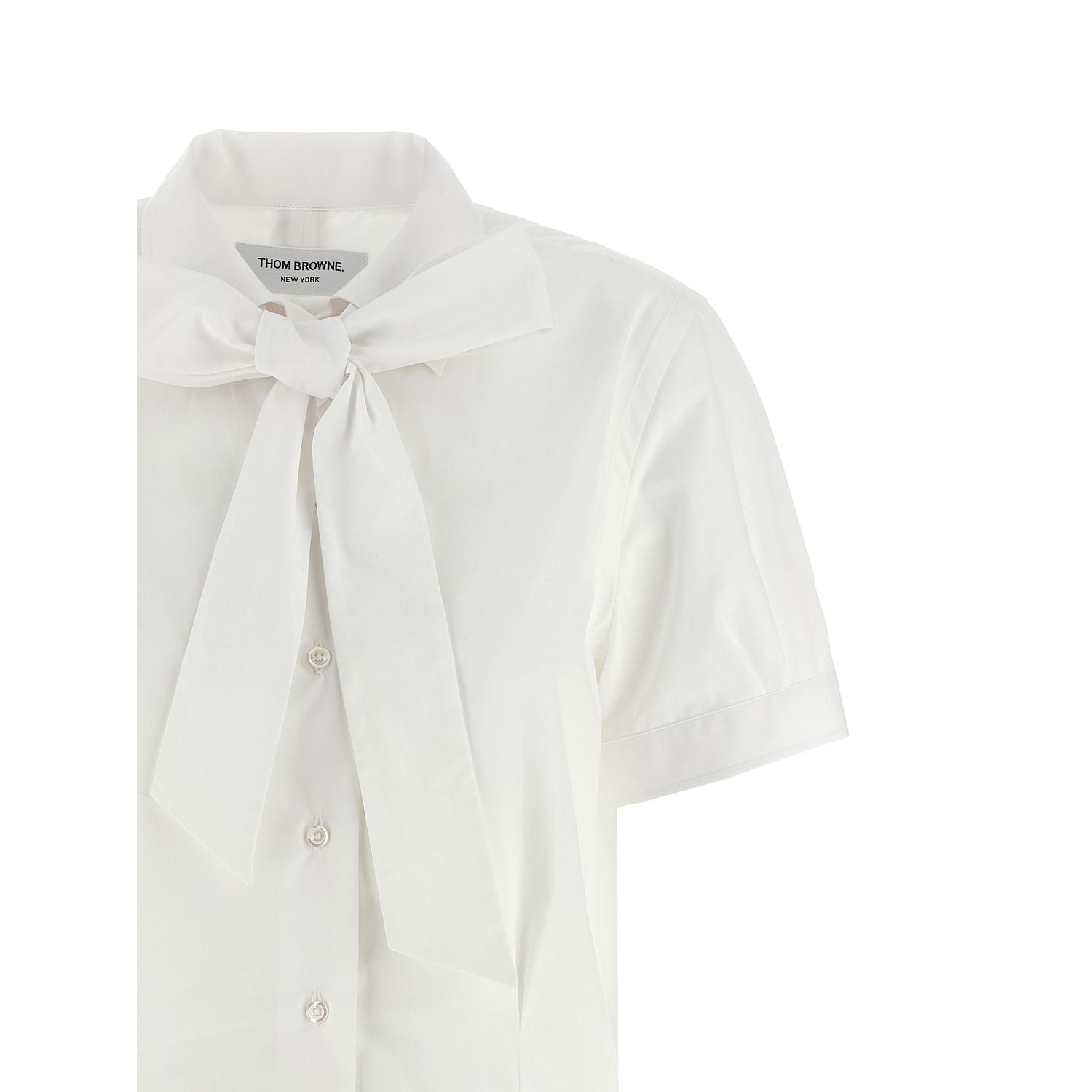 Thom Browne White Cotton Blouse