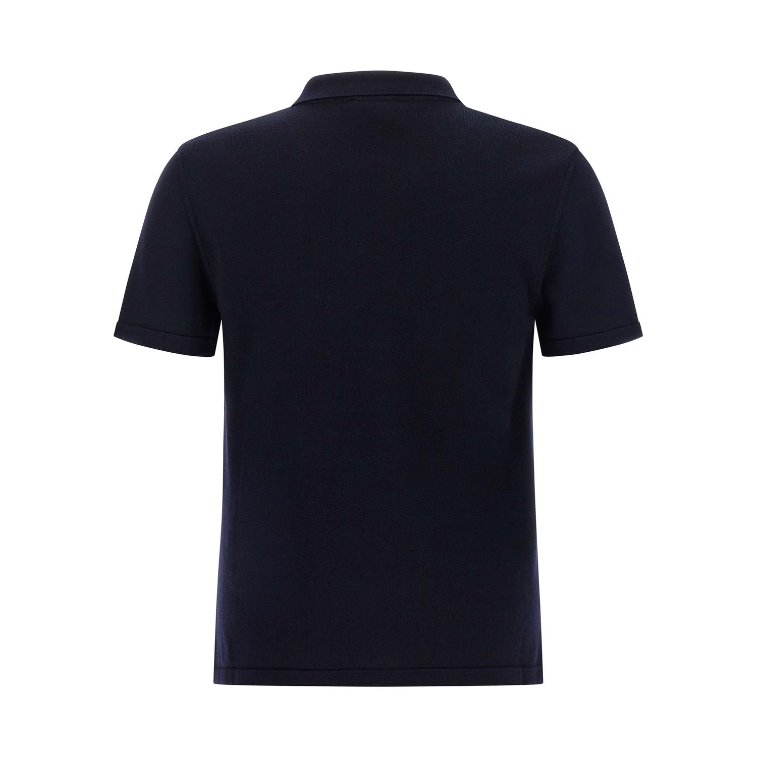 A.P.C. Blue Virgin Wool Polo Shirt