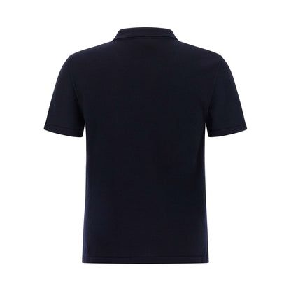 A.P.C. Blue Virgin Wool Polo Shirt