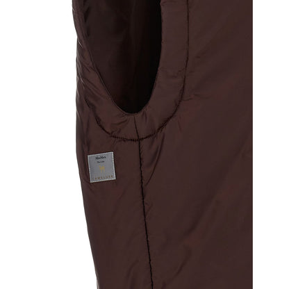 Max Mara Bordeaux Polyester Sleeveless Jacket