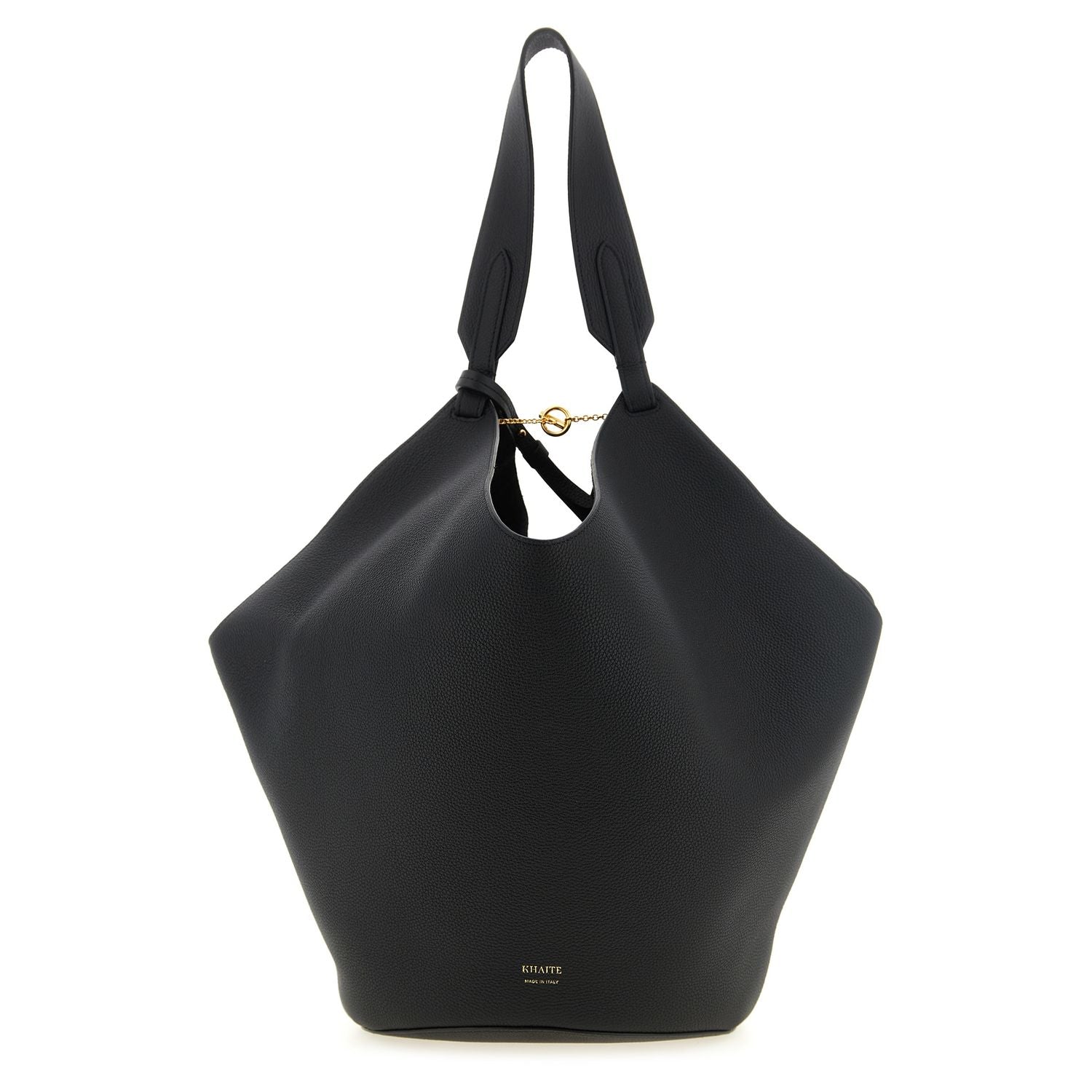Khaite Black Calfskin Tote Bag
