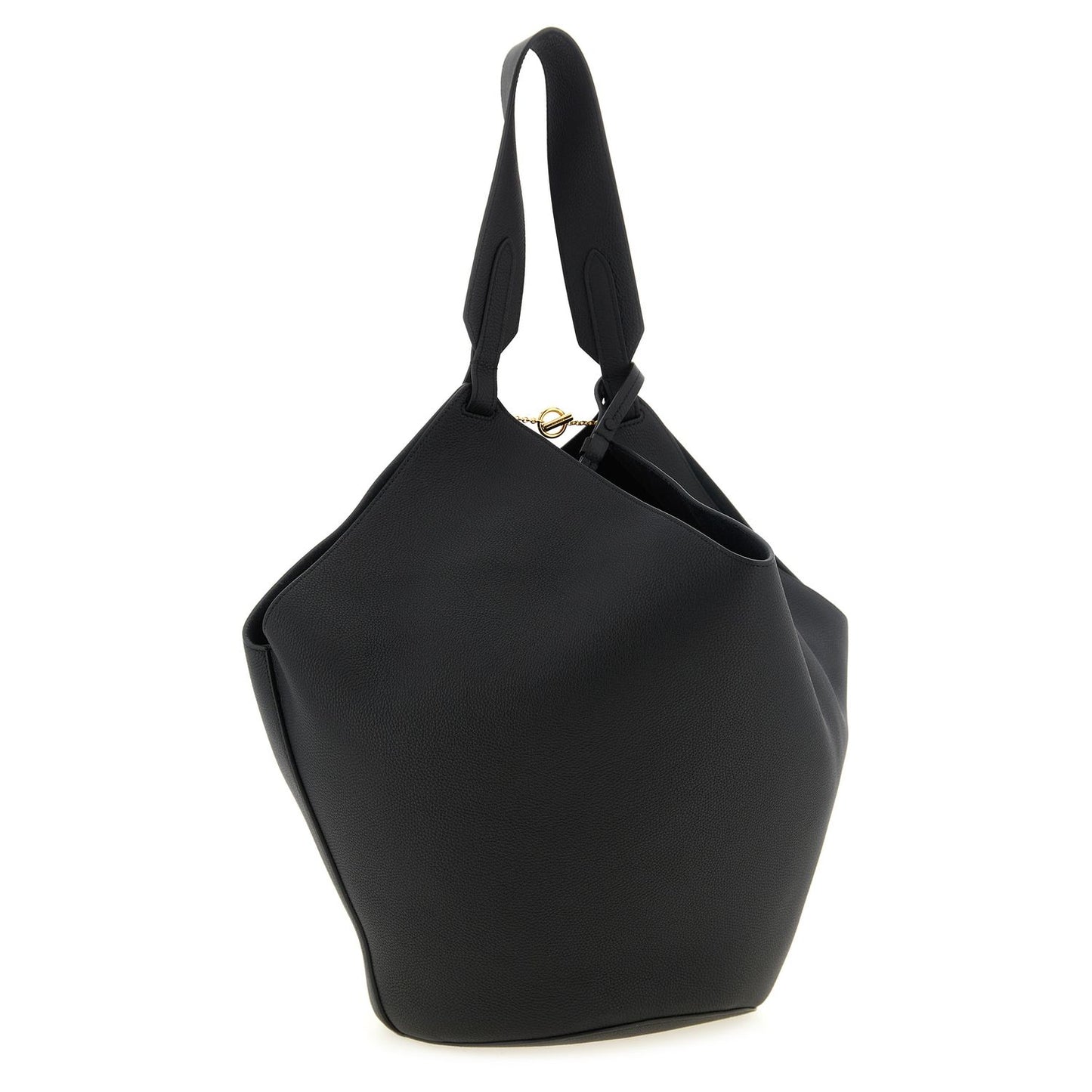 Khaite Black Calfskin Tote Bag