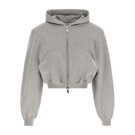 The Attico Gray Cotton Sweatshirt