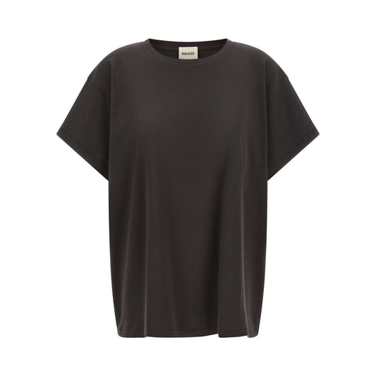 Khaite Gray Cotton T-Shirt