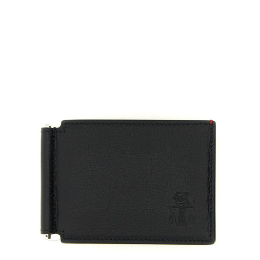 Brunello Cucinelli Black Goatskin Money Clip