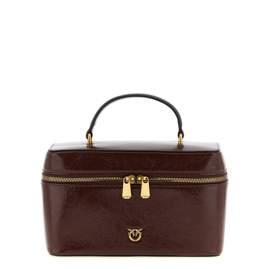 PINKO Brown Calfskin Handbag