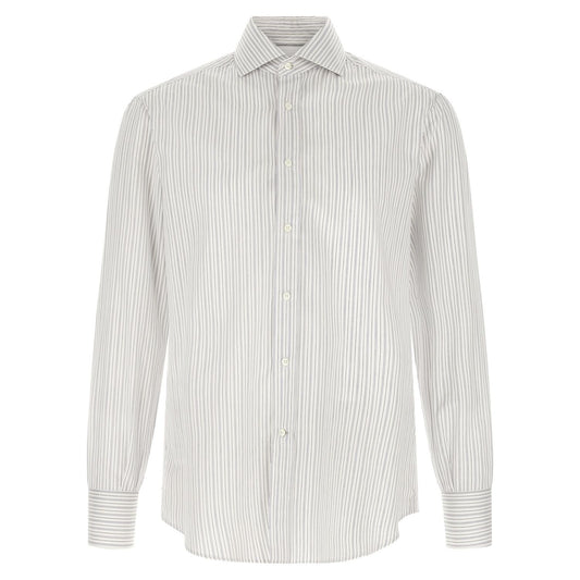 Brunello Cucinelli Blue Cotton Blouse