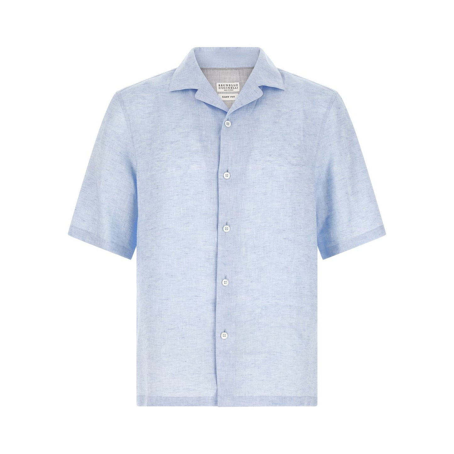 Brunello Cucinelli Blue Linen Blouse