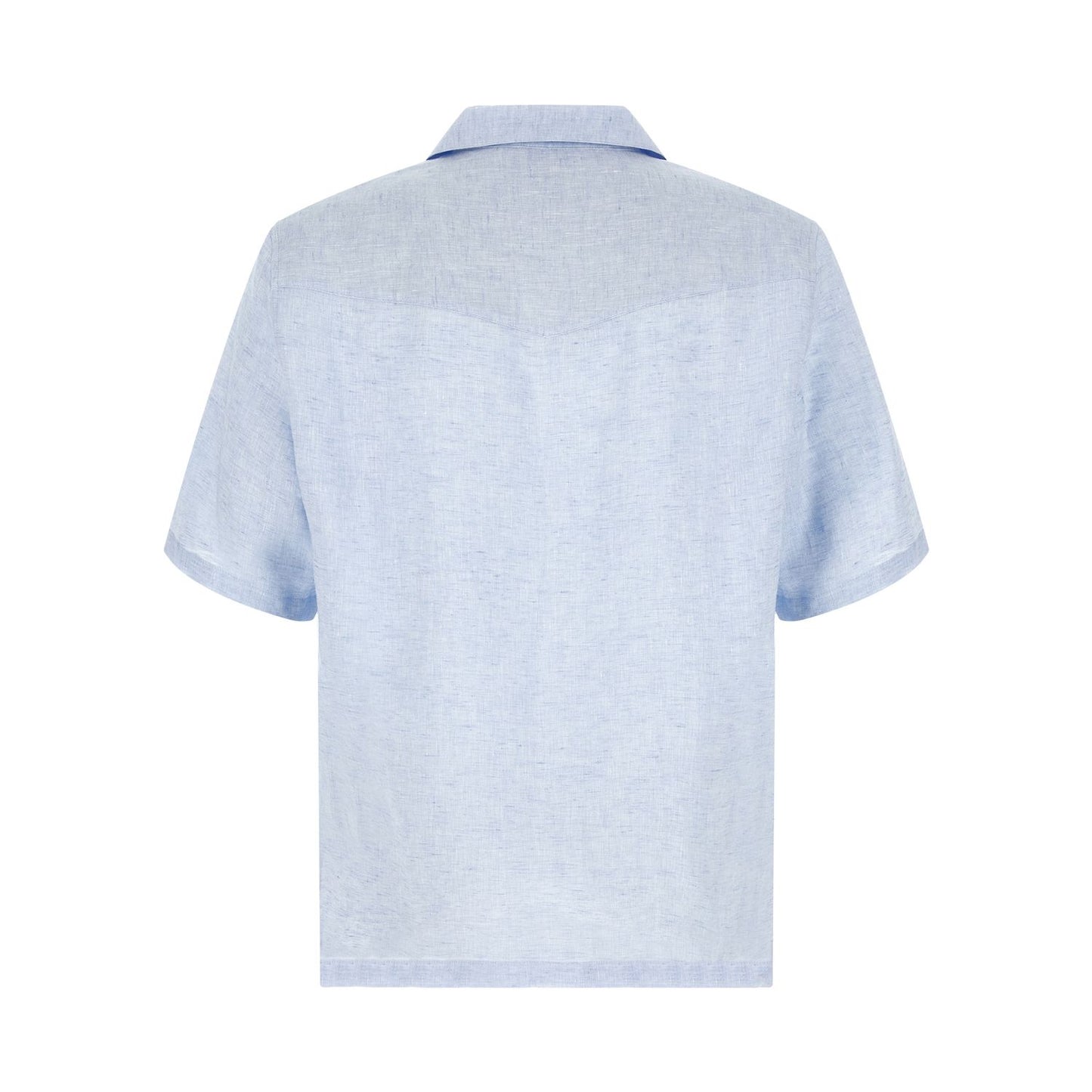 Brunello Cucinelli Blue Linen Blouse