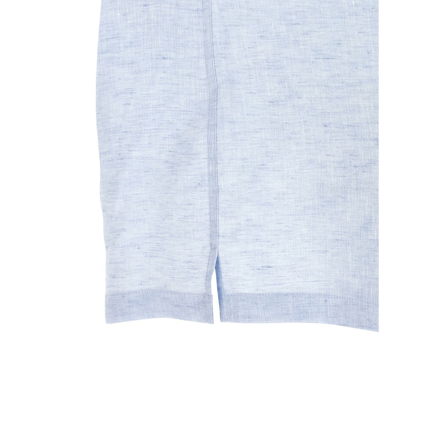 Brunello Cucinelli Blue Linen Blouse