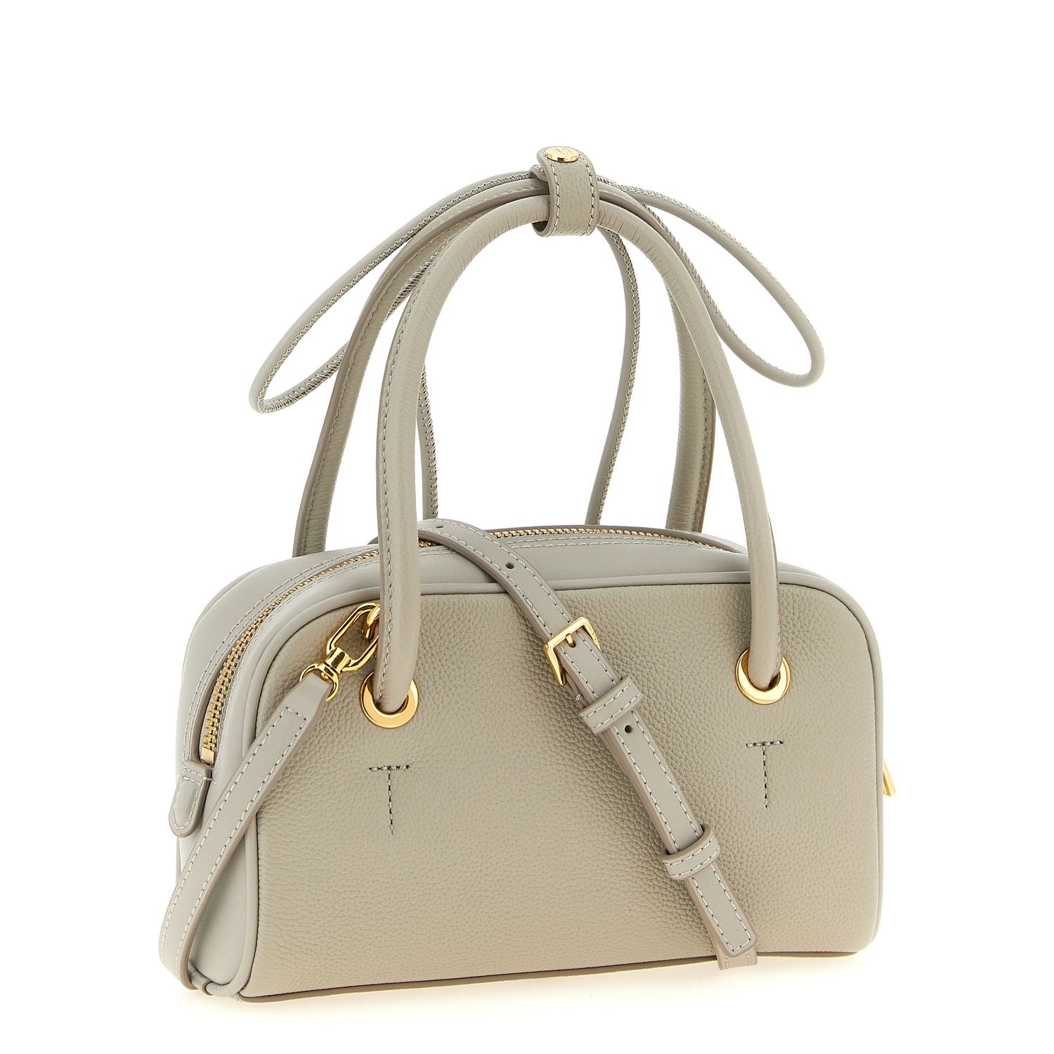 Furla Gray Calfskin Handbag