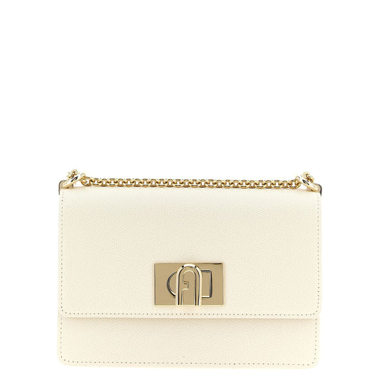 Furla White Calfskin Crossbody Bag