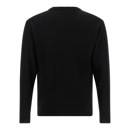 Moschino Black Virgin Wool Cardigan