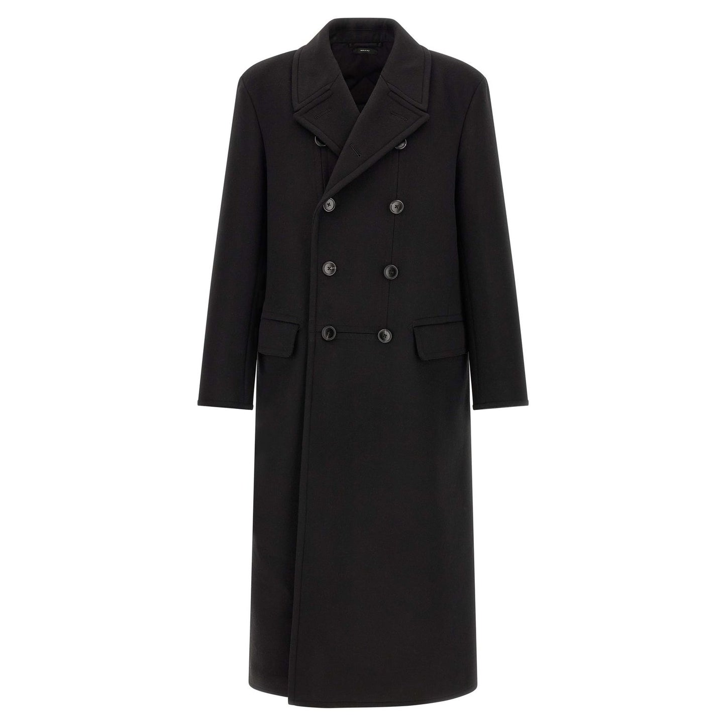 Tom Ford Black Virgin Wool Coat