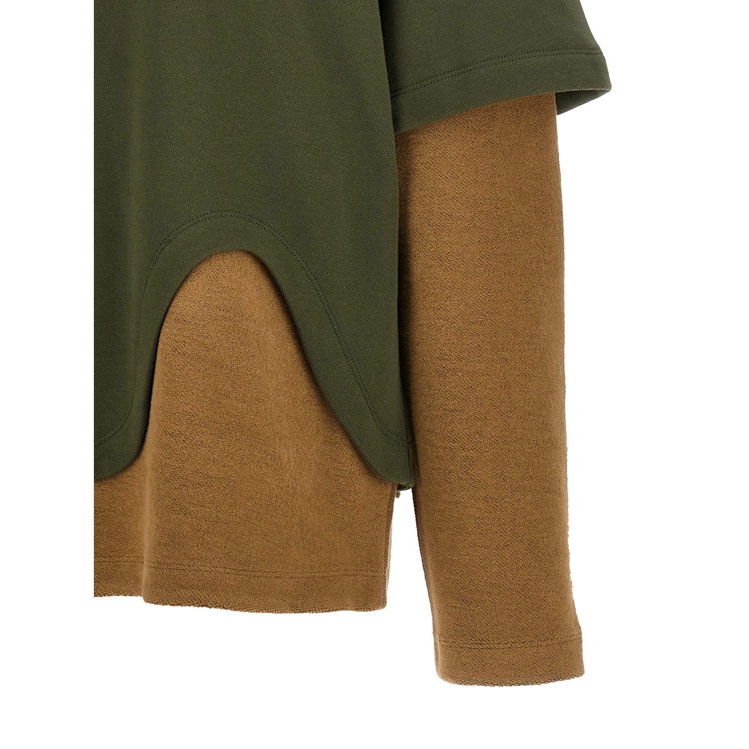 The Attico Bicolor Cotton Sweatshirt