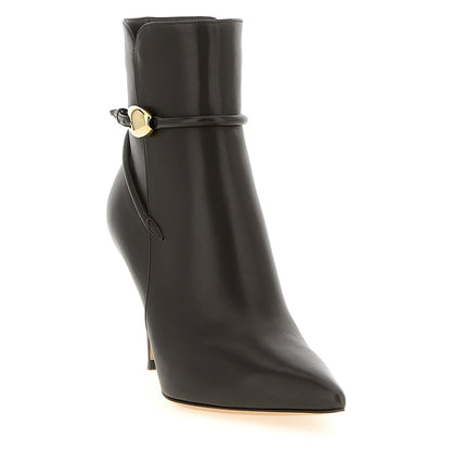 Gianvito Rossi Brown Lamb Leather Ankle Boots