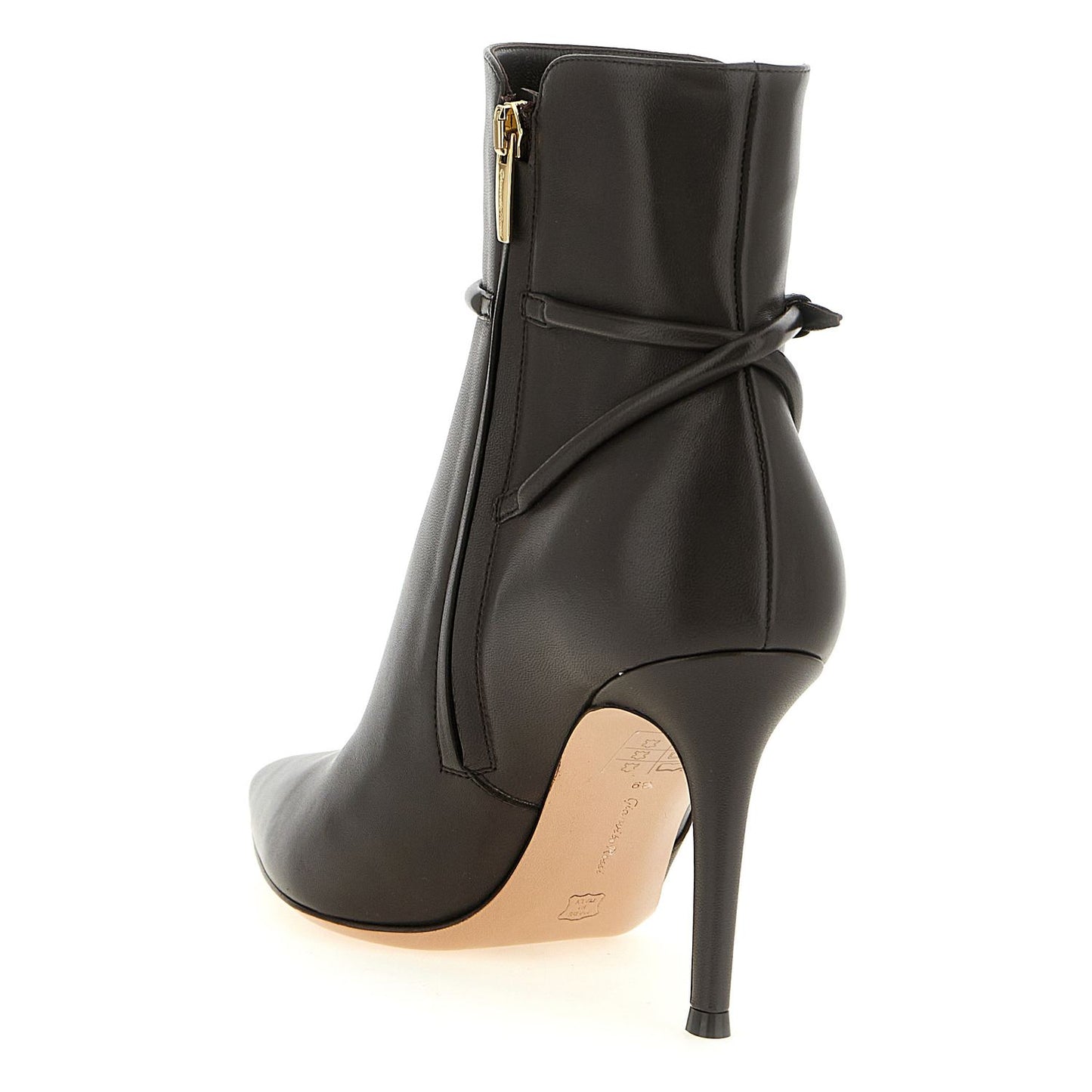 Gianvito Rossi Brown Lamb Leather Ankle Boots