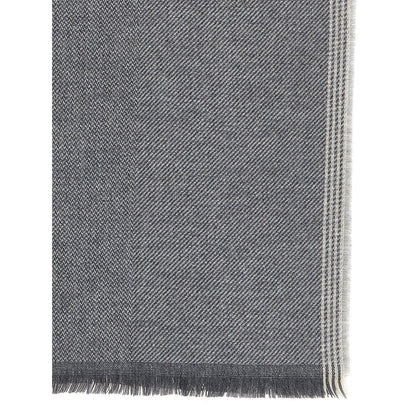 Brunello Cucinelli Gray Wool Scarf