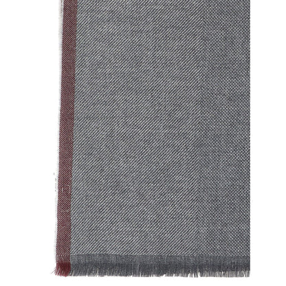 Brunello Cucinelli Gray Wool Scarf