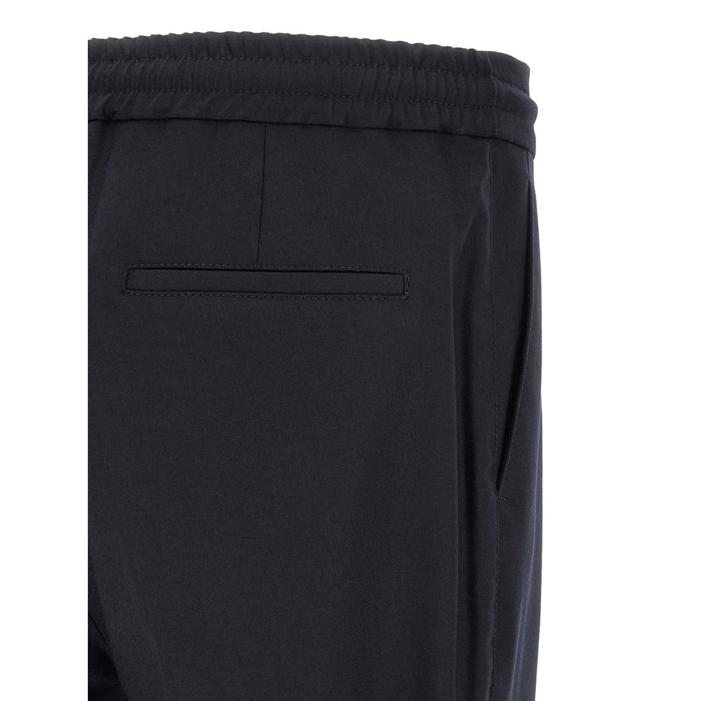 Brunello Cucinelli Blue Virgin Wool Casual Pants