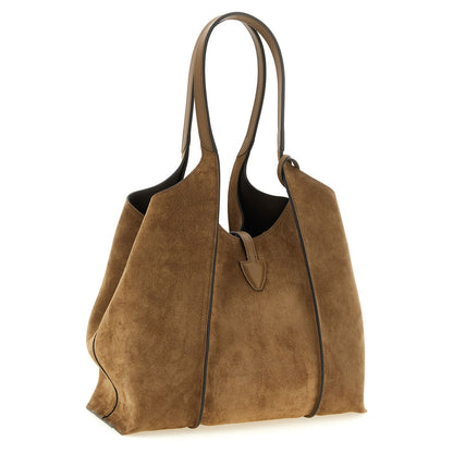 Tod's Brown Calfskin Tote Bag