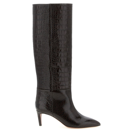 Paris Texas Brown Calfskin Over The Knee