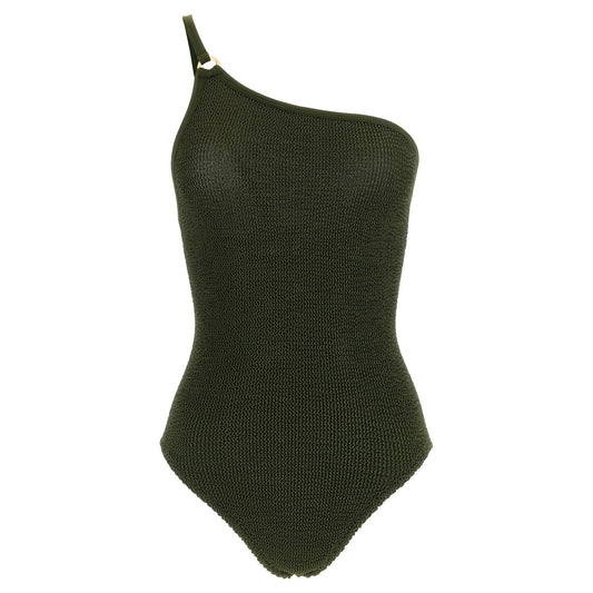 Hunza G Bicolor Polyamide One-Piece Swimsuit